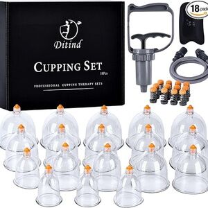 Eambond 18-Piece Professional Cupping Set - Brand New & Sealed | Vacuum Therapy